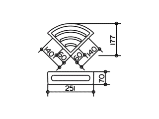 Угловая корзинка для губки Keuco Plan 11657010001 хром